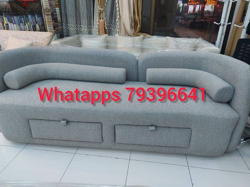 new 3 seater sofa with  drawers 4