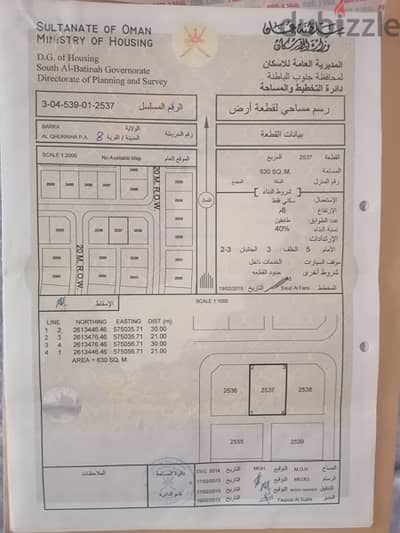 عاجل للبيع أرض في بركاء القريحة