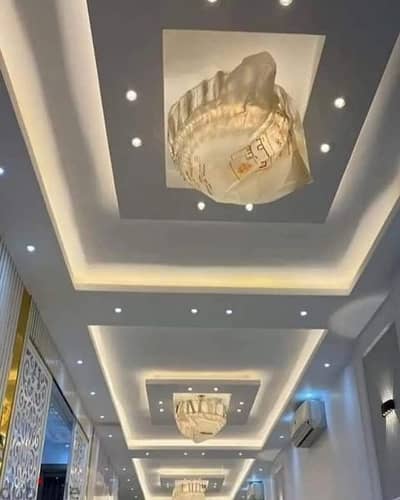 all type  gypsum decor ceiling partition glass door carpenter  working