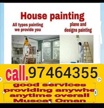 wall painter available for interior and exterior painting