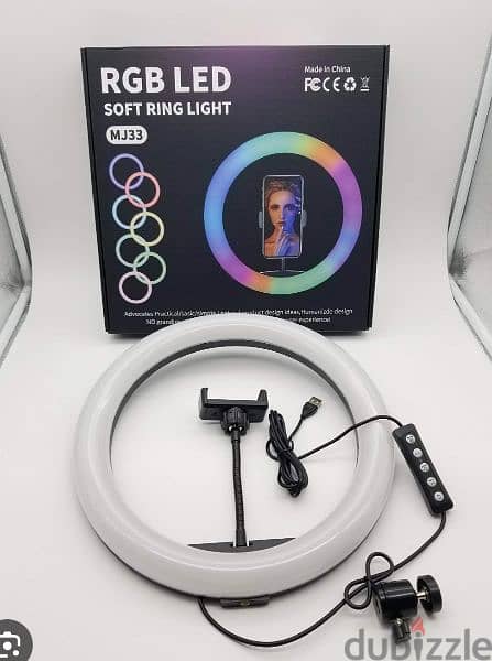 RGB Ring light for sale along with stand [tripod] 2