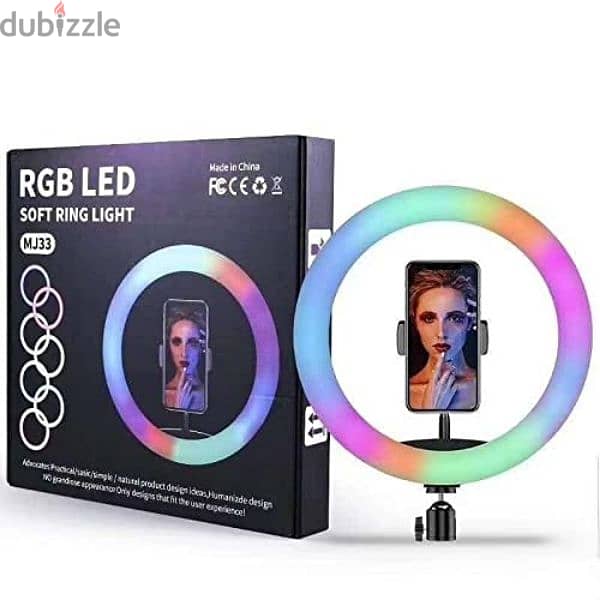 RGB Ring light for sale along with stand [tripod] 3