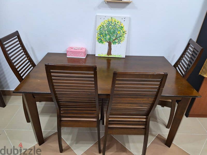 Dining table with 3nos of chairs 2