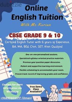 English Tuition for CBSE Class 9 & 10 0