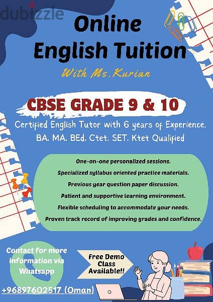 English Tuition for CBSE Class 9 & 10 0