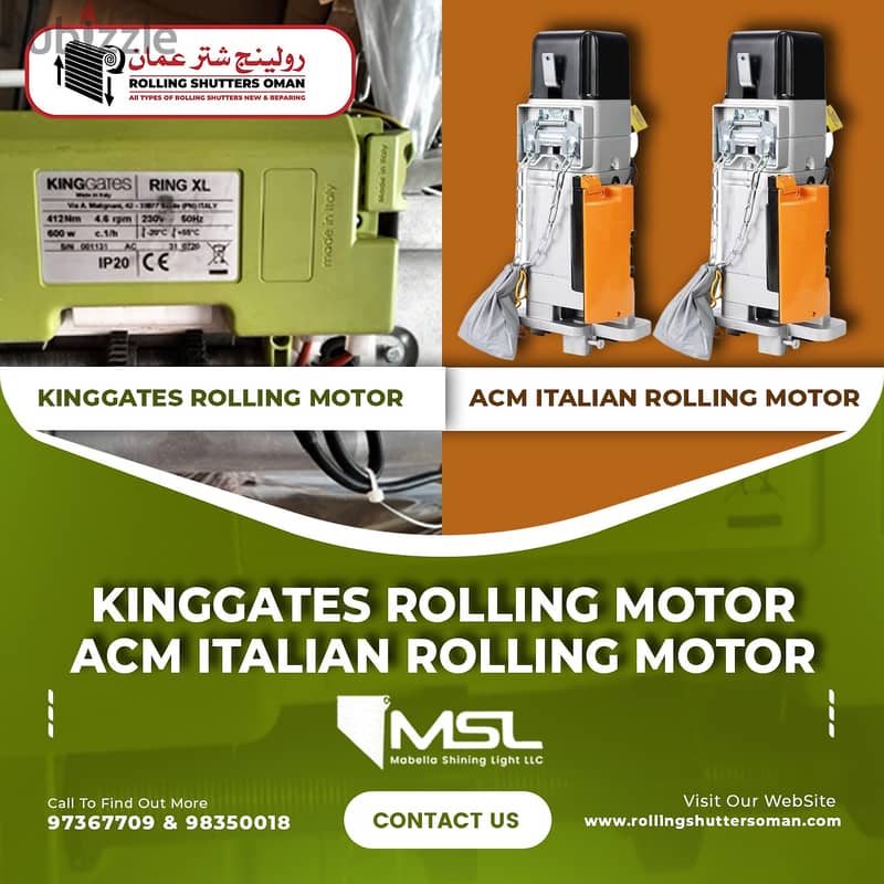 Rolling Shutters Side Motor Made in Italy and China 3