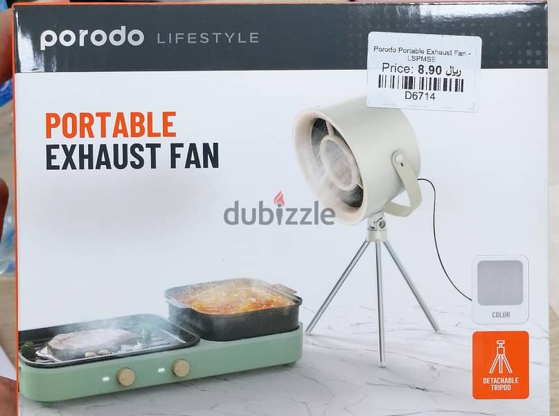 Porodo Portable Exhaust Fan-LSPMSE - Brand New 0