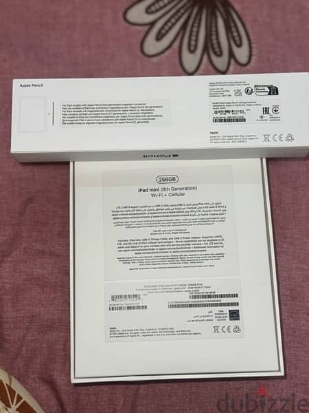 ipad mini 6 generation 256 GB Wi-Fi + Cellular +apple pen 2 generation 8