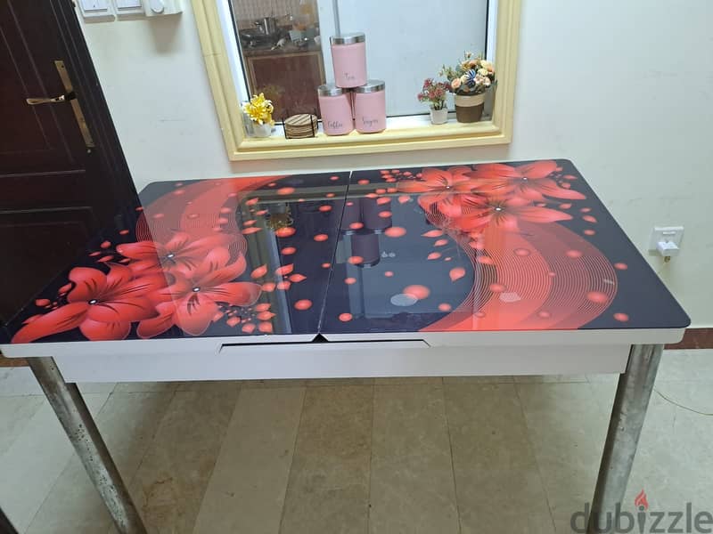 USED DINING TABLE WITH EXTENDABLE OPTION (NOT USED VERY MUCH) 3