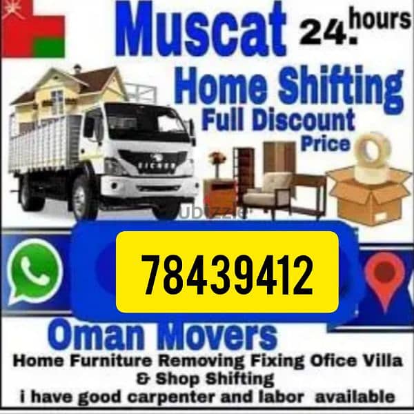 muscat furniture house shiftingg low price 0