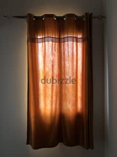 Curtains and Rod For Sale