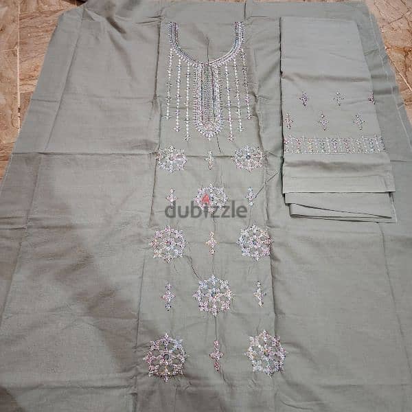 Pakistani   embroidery lawn suit 10