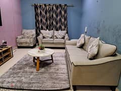 SOFA Set 3+2+1 along with Mat (Also 3 Teapai) 0