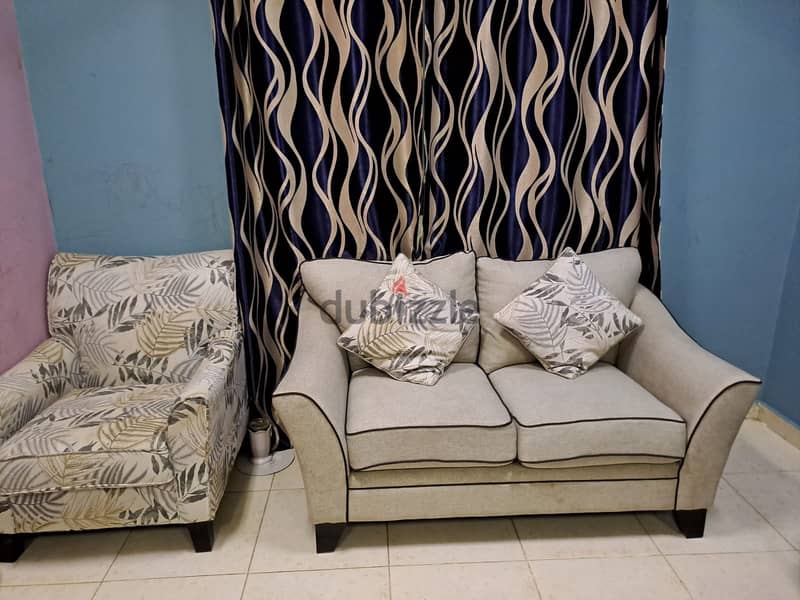 SOFA Set 3+2+1 along with Mat (Also 3 Teapai) 3