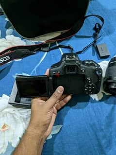 Canon 750d with kit lens + 50 mm 1.8 STM lense +Tripod + Bag 0