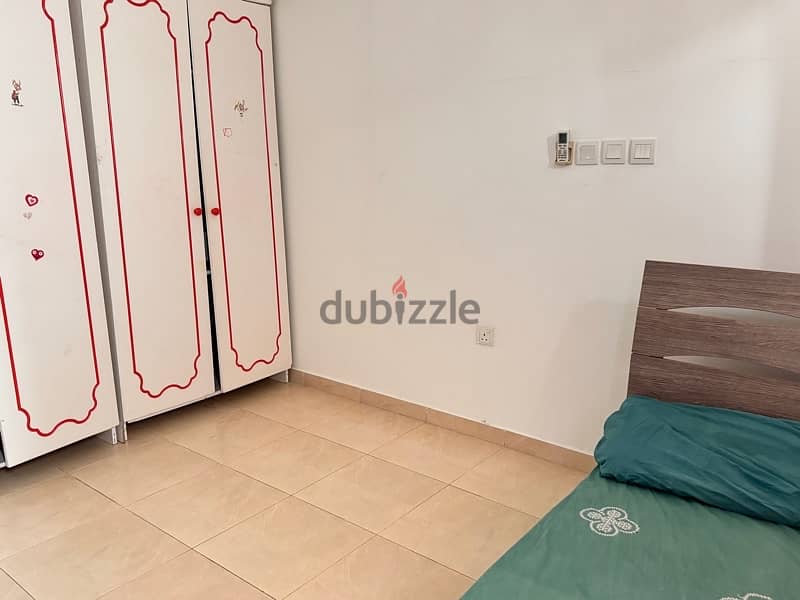 Furnished room with attached bathroom for rent in Al Ghobra North 3