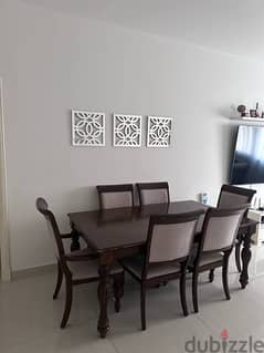 dining table and 6 chairs - home center