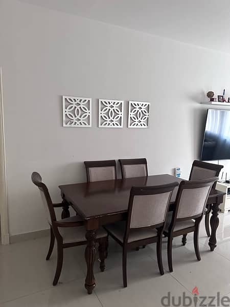 dining table and 6 chairs - home center 0