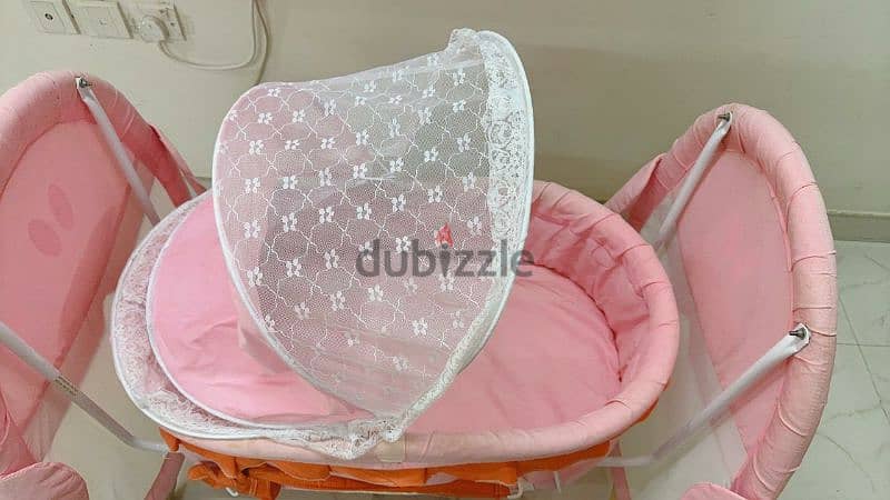 Baby cot or crib, and swing 4