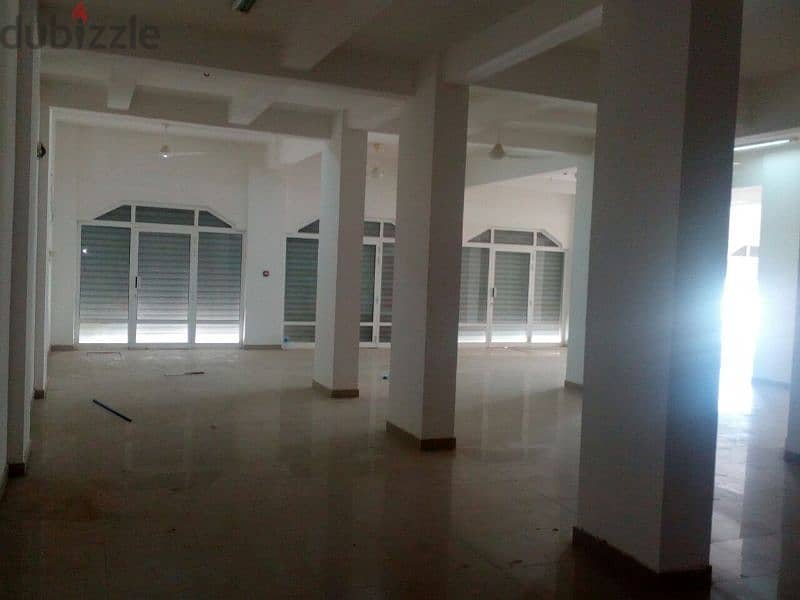 show room for rent in barka second line from main road. 2