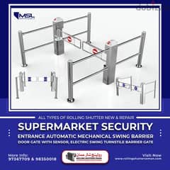 Automatic Mechanical Swing Barrier for Supermarket Security