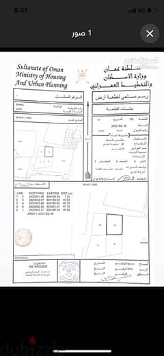 أرض حميلة للبيع في منطقه قري بولاية بركاء