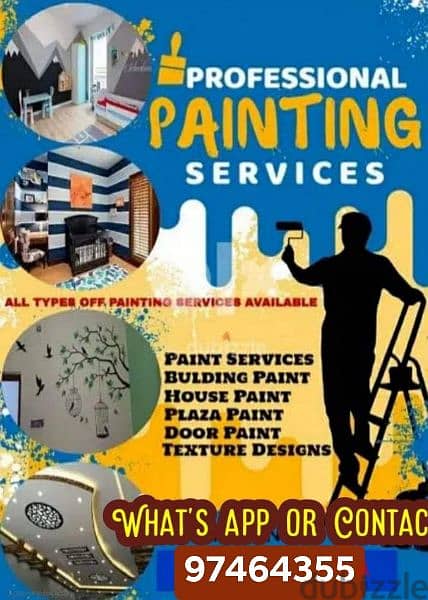 wall painter available for interior and exterior painting 0