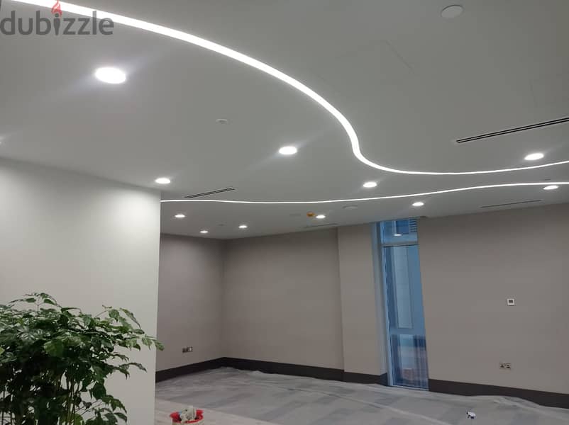 -We do all types of interior gypsum partition & ceiling work 5