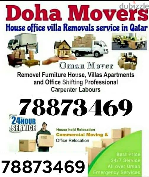 Muscat Mover carpenter house  shiffting  TV curtains furniture fixing 0