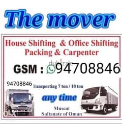 House Moving and packing Loading unloading Transport Service all oman