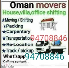 House Moving and packing Loading unloading Transport Service all oman