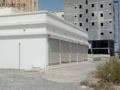 show room ground floor for rent in barka second line from main road.