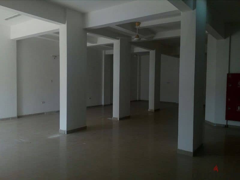 show room ground floor for rent in barka second line from main road. 2