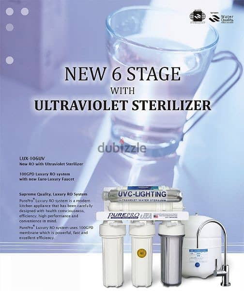 6 Stages Ultra Voilet Water Purifier (RO Filter) 0