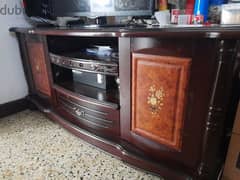 wooden TV stand table for sale 0