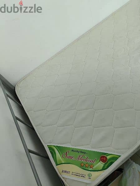 single bed with mattress only 1 month used 1