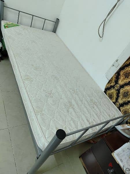 single bed with mattress only 1 month used 3