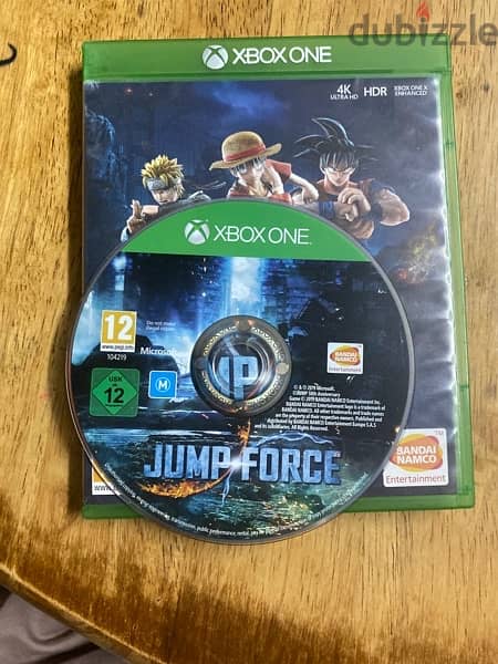 xbox 1 cd game ,jump force. 0