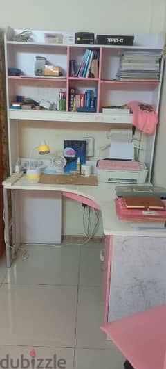 Study Table with shelves