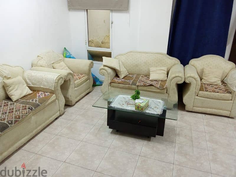 sofa set with glass table 1