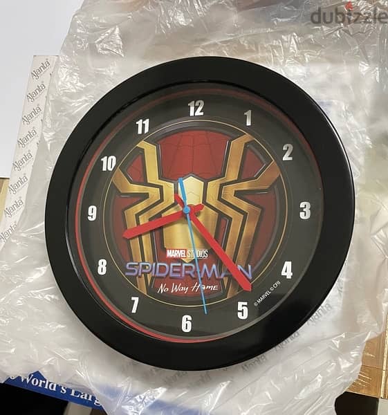 Marvel Spiderman kids wall clock 0