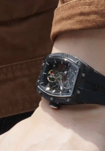 Meger mechanical see-through watch 0