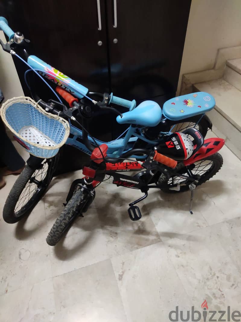 Kids cycle used one both in good condition 0