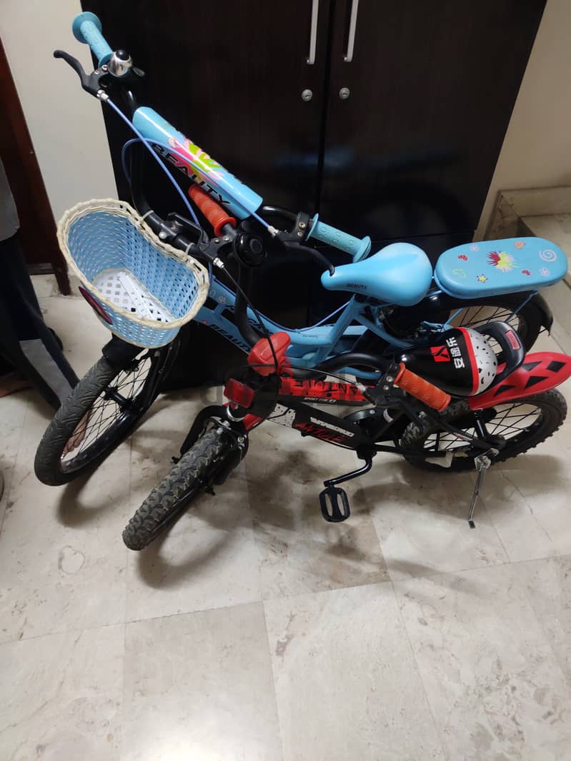 Kids cycle used one both in good condition 1