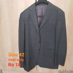 Coat and suit . As per Photo and price on photo