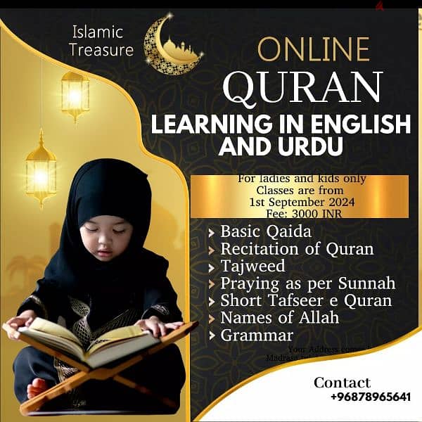 Online quran teaching wiith tajweed basic to advance 0