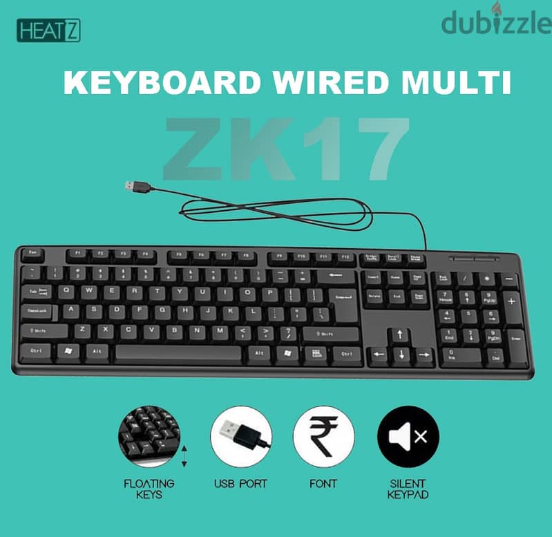 Heatz Wired Multi keyboard ZK17 3