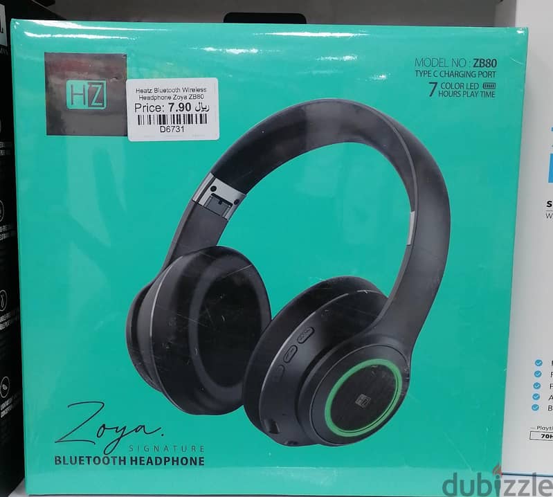 Heatz Bluetooth Wireless Headphone Zoya ZB80 0