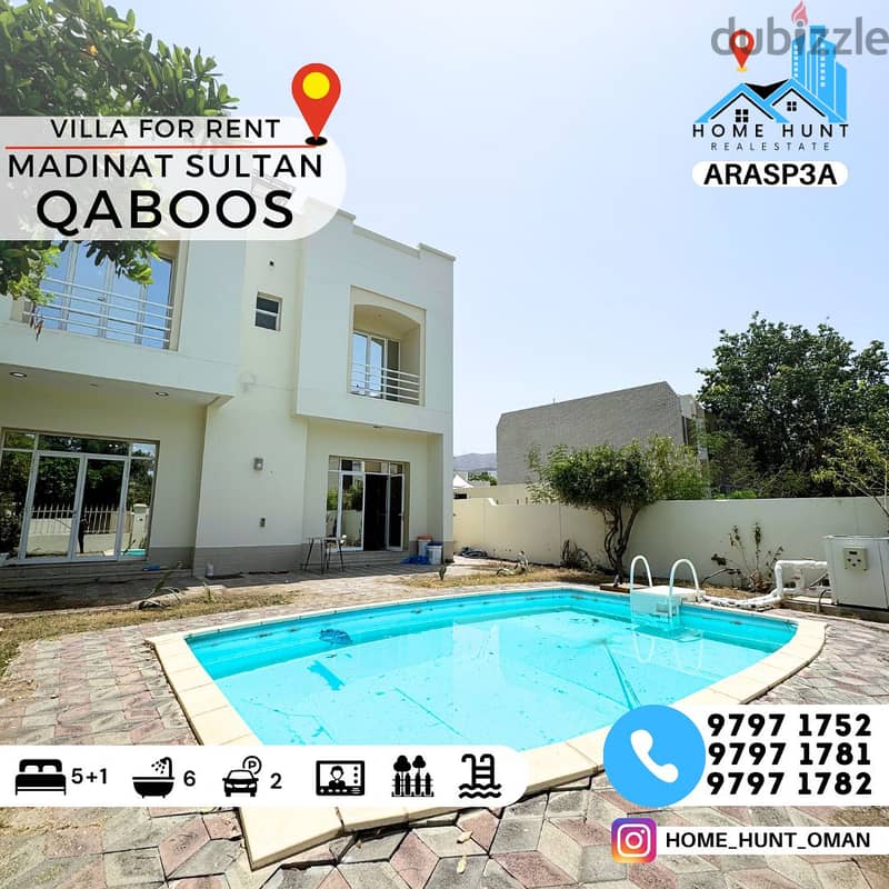 MADINAT SULTAN QABOOS | WELL MAINTAINED 5+1 BR VILLA 0