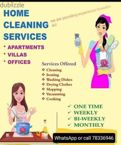 I am lady looking part time work. all kind house cleaning work